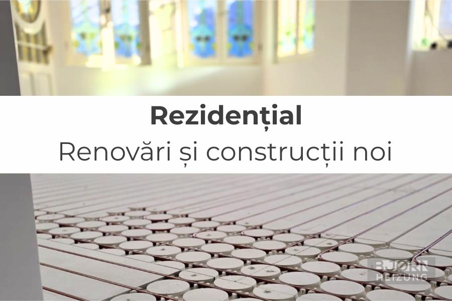 încălzire în pardoseală Bjorn proiect rezidențial sistem uscat fără șapă