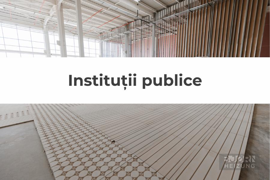 încălzire în pardoseală pentru instituții publice sistem uscat Bjorn Heizung